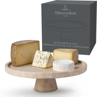 Villeroy & Boch Manufacture Travertine Servierschale mit Fuß ø 28 cm