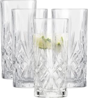 Schott Zwiesel Longdrinkglas 4er Set Show, Cocktailglas, Kristallglas, 368 ml, 121878