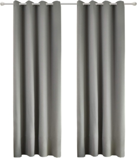 Woltu Vorhang, Ösen (2 St), blickdicht, Leichte Wärmeisolierend Kälteschutz