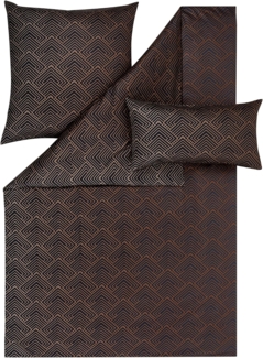 Estella Mako-Satin Bettwäsche Atelier Adeon Indigo 135x200+80x80+40x80