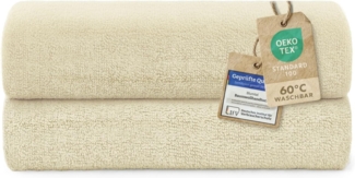 Blumtal Badetücher Premium weiche Frottier 2er Set mit Aufhängschlaufen, Frottee (2-St), Baumwolle Oeko-TEX Zertifiziert, saugstark