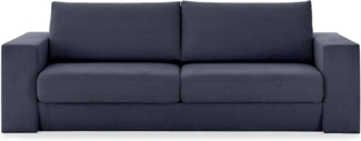 LOOKS by Wolfgang Joop Looks V-1 Designer Sofa mit Hockern, 2 Sitzer Couch, Funktionssofa, dunkelblau, Sitzbreite 200 cm