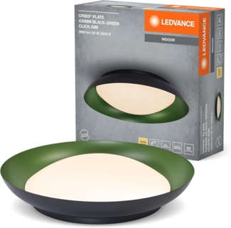 LEDVANCE Orbis Platte 430 mm 35 W 830 Click DIM Schwarz und Grün