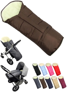 BambiniWelt by Rafael K. Fußsack Winterfußsack Fußsack für Kinderwagen Buggy mumienform Wolle UNI