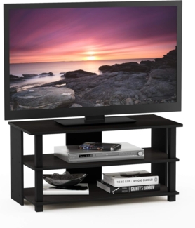 Furinno Sully TV-Regal, holz, Espresso/Schwarz, 39. 5x79. 98x40 cm