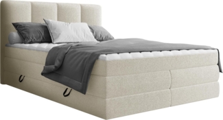 Boxspringbett Pregito (Farbe: Onega 14, Größe: 160x200)