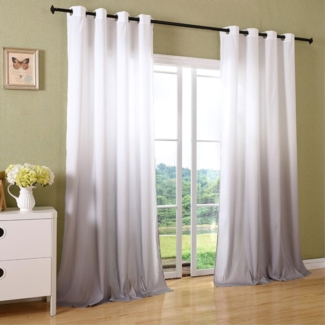 Gardinenbox Vorhang (2 St), Ösen, blickdicht, Microfaser, Schal blickdicht Farbverlauf Microsatin 204252