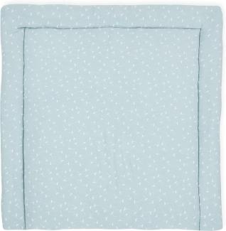 KraftKids Wickelauflage in Musselin mint Pusteblumen, Wickelunterlage 85x75 cm (BxT), Wickelkissen