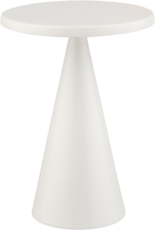 APS 17110 Tischleuchte CONE, Akku-Leuchte, inkl. Ladestation, USB-Ladekabel und Fernbedienung, Höhe 18 cm, weiß