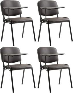 CLP 4er Set Stühle Ken mit Klapptisch Kunstleder gepolstert,braun
