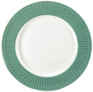 Greengate Alice Speiseteller dusty green 26,5 cm