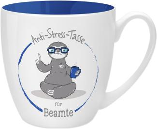 GRUSS & CO Anti-Stress-Tasse Motiv "Beamte" | Tasse mit Spruch, 45 cl, New Bone China | Geschenk für Ihn | 45486