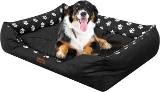 Bjird Tierbett Hundebett Puffy, Abnehmbarer Matratze, wasserabweisend, Hundesofa für kleie, mittelgroße und grosse Hunde, Größe: S,M,L,XL,XXL