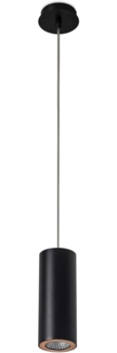Pendelleuchte Pipe, GU10, IP20, Höhe 177 cm, schwarz