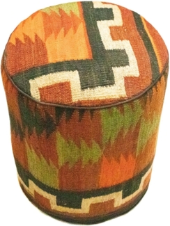 Sonderform,XS / 80 cm Ø Rund & kleiner,Mehrfarbig,Patchwork,Schurwolle,Afghanistan