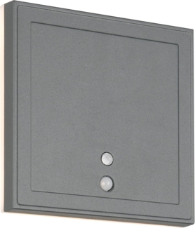 Akku Außenwandleuchte FORTALEZA mit Bewegungsmelder USB aufladbar H: 14cm