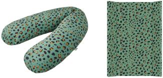 Stillkissen Set Multi + Keil Leopard, mehrfarbig