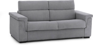 Talamo Italia - 2-Sitzer Schlafsofa Prospera, Schlafsofa fürs Wohnzimmer, gepolstert, abnehmbar, 100% Made in Italy-Qualität, 185x95 h100 cm, Grau