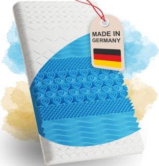 KNERST, Topper Matratzentopper - MADE IN GERMANY - 5cm - Kaltschaum, orthopädisch, 5 cm hoch, Kaltschaum für harte/mittelharte Matratze, Boxspringbett