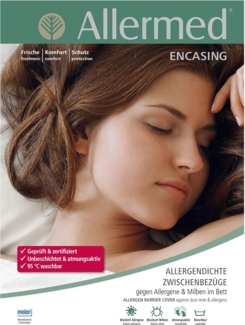 Milbenbezug Matratze (Encasing): Milbendichte Bezüge - Für Allergiker Allermed Matratzen-Encasing,80x200x25 cm
