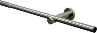 Gardinia Gardinenstangen-Set Sol Ø 16-19 mm edelstahl-optik 120-210 cm