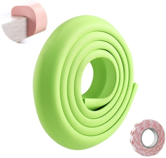 SONARIN Baby Safety Kantenschutz,2M / 6,6ft Eckenschutz Möbel Tischkantenschutz L-Förmige mit starkem Klebeband, Kinderschutz Stoßschutz für Scharfe Möbel Ecken & Tischschutz(Grün)