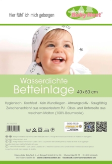 Odenwälder 10020 - 40/50 cm Wasserdichte Betteinlage weiss Modell 2012/13
