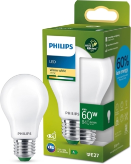 Philips Classic LED-A-Label Lampe 60W E27 matt warmws non-dim