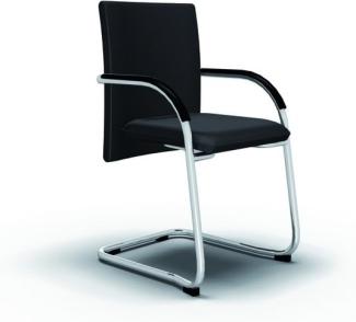 BISLEY Besucherstuhl Classy, Metall, 733 Schwarz, 68 x 60 x 56 cm