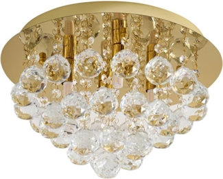 Lindby Deckenleuchten Gillion, Gold / Messing IP20, 4 x 40 W LED