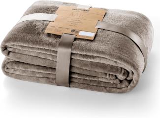 DecoKing Kuscheldecke Fleece Cappuccino, 150x200cm