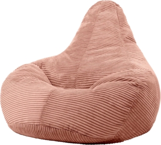 icon Sitzsack Sitzsack Sessel mit Liege aus Cord „Dalton“, Made in Germany, für Erwachsene & Kinder