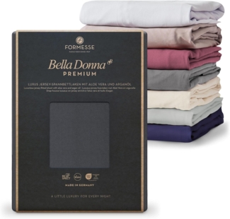 Formesse Spannbetttuch Bella Donna Premium 180/200 - 200/220 cm platin (0125)