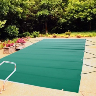 VEVOR Pool Abdeckplane Rechteckig 3,5 x 6 m Schwimmbadabdeckung Grün PVC-Material Winterabdeckplane Rechteck Poolplane Schmutzabweisende Abdeckplane für Pool Poolabdeckung wasserdicht Poolüberdachung