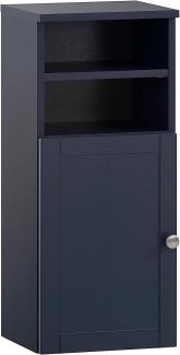 Schildmeyer Highboard Jesper, Holzwerkstoff, Nachtblau, 30,3 x 25,4 x 70 cm