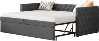 Odikalo Schlafsofa Doppelbett Polsterbett Ausziehbares Gästebett(ohne Matratze)90*200cm