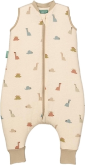 molis&co - Baby Schlafsack mit Füßen 2.5 TOG - Ganzjahres Schlafsack - Babyschlafsack mit Beinen - 100% Baumwolle, Winterschlafsack Premium Qualität - Dinos 45 cm (55cm inkl. Hosenbeine)