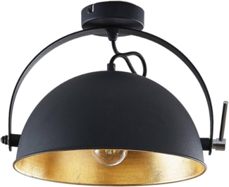 Lindby Deckenleuchten Muriel, Metall, Schwarz IP20, 1 x 60 W