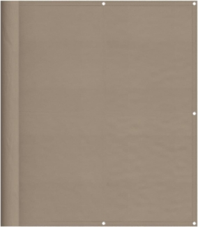 Balkon-Sichtschutz Taupe 120x700 cm 100 % Polyester-Oxford