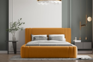 Polsterbett ROLF 120x200 mit Matratze, Bettkasten und Lattenrost. Farbe: VELUTTO 8