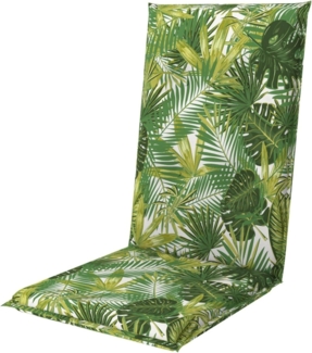 Doppler Sitzauflage "Living" High, palmen, für Hochlehner (119 x 48 x 6 cm)
