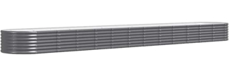 vidaXL Hochbeet Verzinkter Stahl 512x80x36 cm Anthrazit 318941