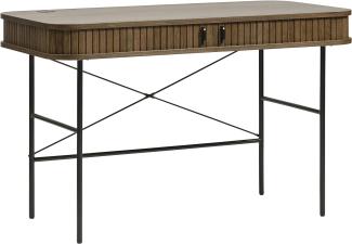 Schreibtisch >Nerja< in Eiche braun furniert - 120x75x60 (BxHxT)