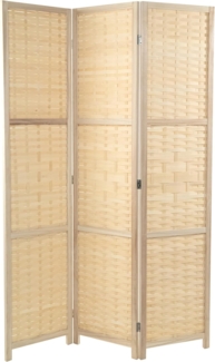 Raumteiler Bambu 3-tlg. Bambus Holz natur