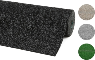 andiamo Kunstrasenteppich Deco mit Noppen - Kunstrasen Outdoor zur Verwendung als Balkon Teppich oder Rasenteppich Outdoor - wetterfest und zuschneidbar 200x300 cm Anthrazit