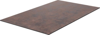 Esstischplatte Edge 140x90cm Glas Antique-Braun