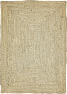 LUXOR living Teppich Ibo, Juteteppich, rechteckig, Höhe: 7 mm, Wendeteppich, handgeflochten, Naturfaser, Boho-Style