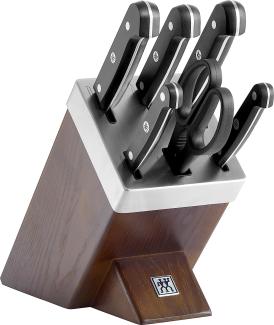 ZWILLING Gourmet Selbstschärfender Messerblock 7-tlg, Braun