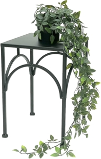 DanDiBo Blumenhocker Metall Schwarz Eckig 33 cm Blumenständer Blumensäule 96449 M Pflanzenhocker Modern