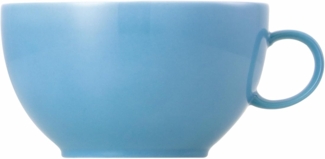 Thomas Sunny Day Cappuccinotasse, Obertasse, Porzellan, Waterblue / Blau, Spülmaschinenfest, 380 ml, 14672